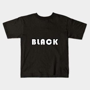 All black designe Kids T-Shirt